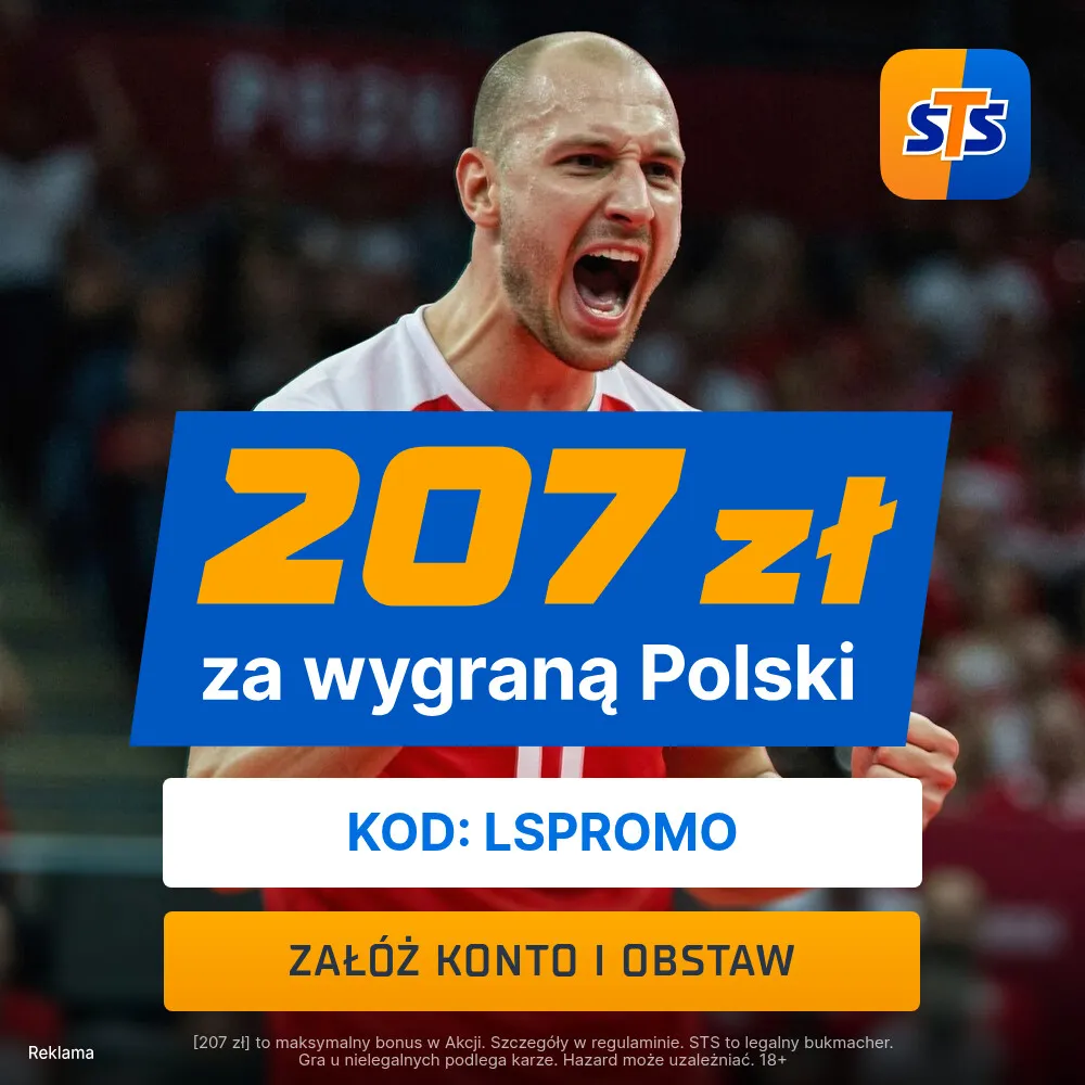 207 zł za wygrana Polski w dowolnym meczu turnieju finałowego siatkarskiej Ligi Narodów od STS