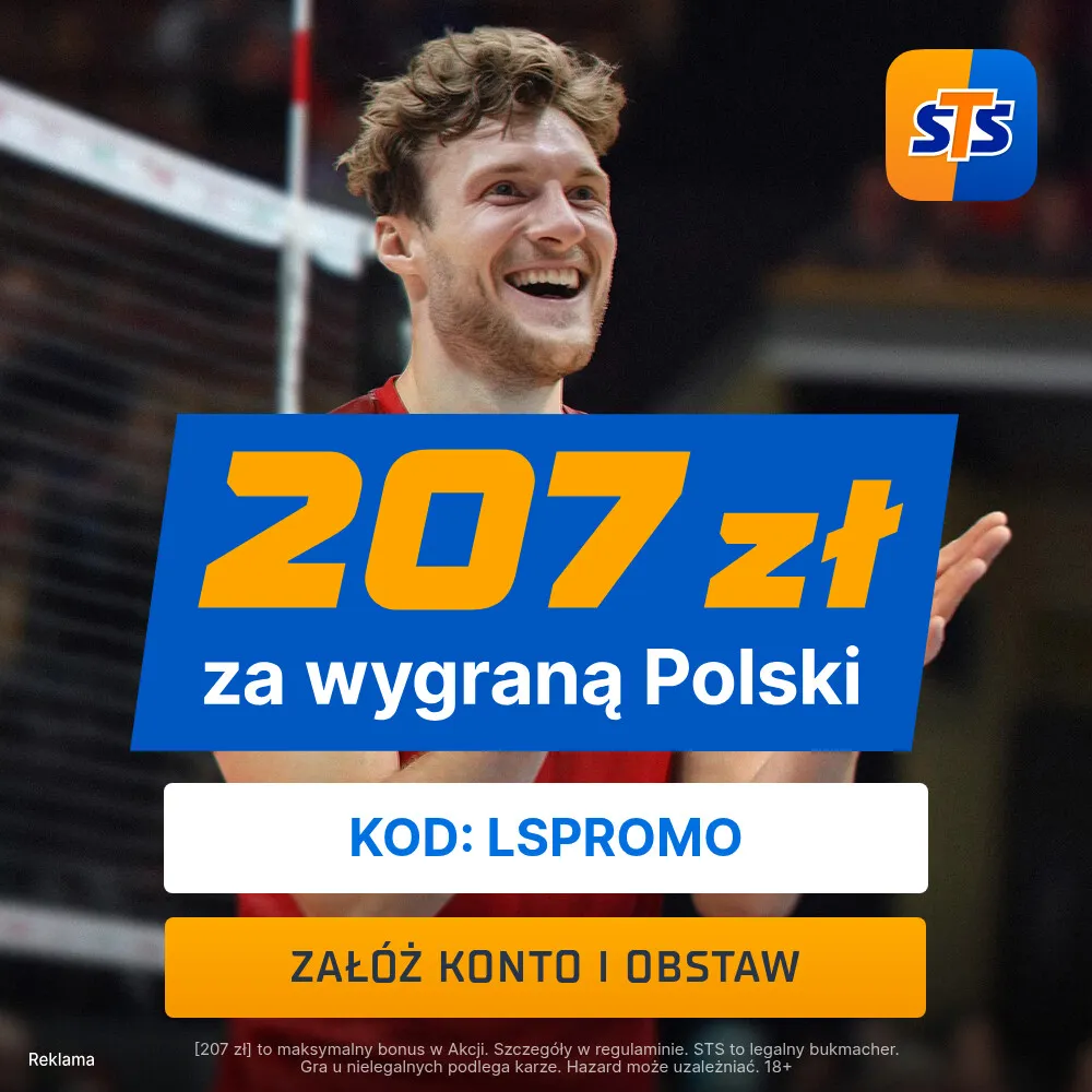 207 zł za wytypowanie wygranej Polski w meczu siatkarskich MŚ od STS