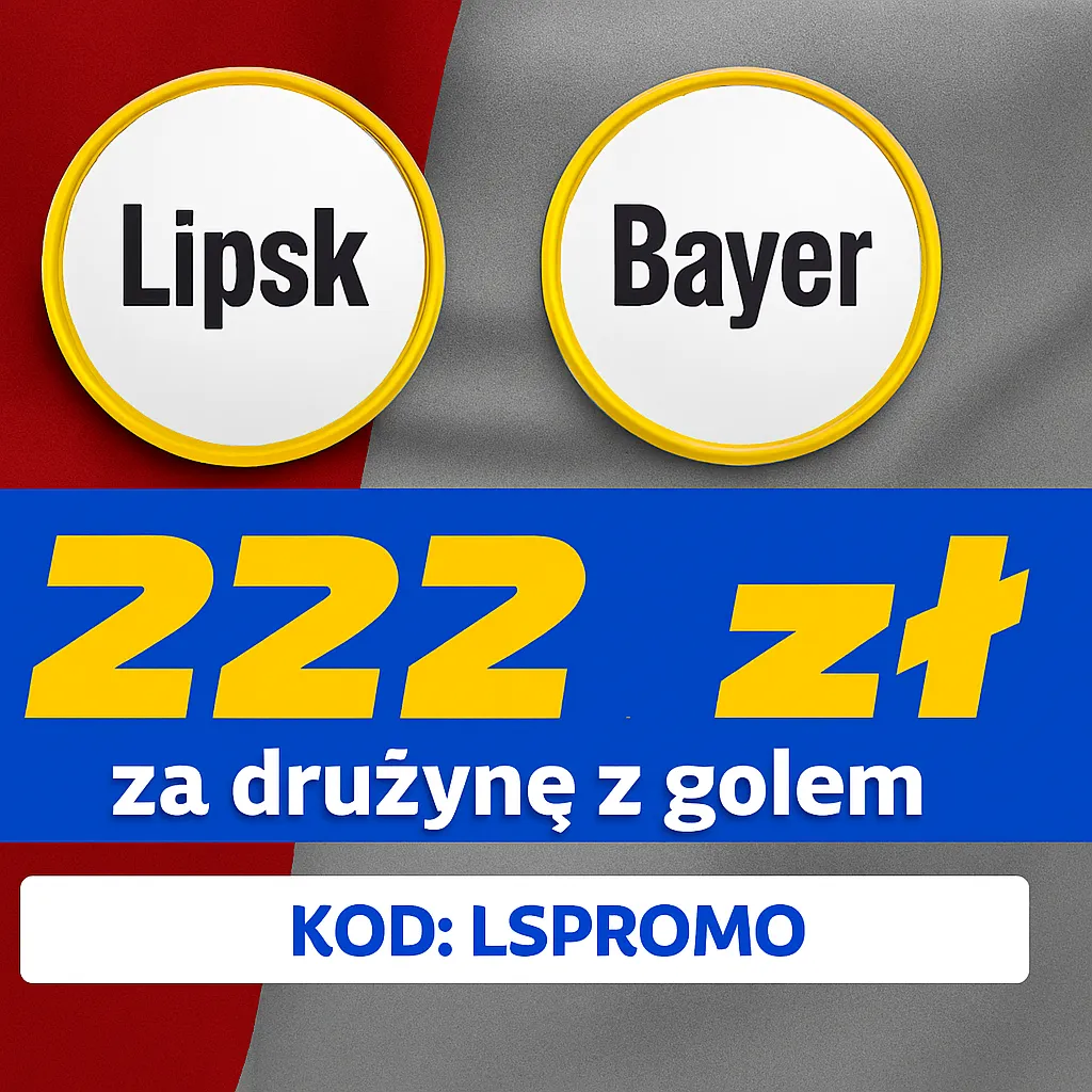 222 zł za wytypowanie drużyny z golem w meczu Lipsk - Bayer Leverkusen od STS