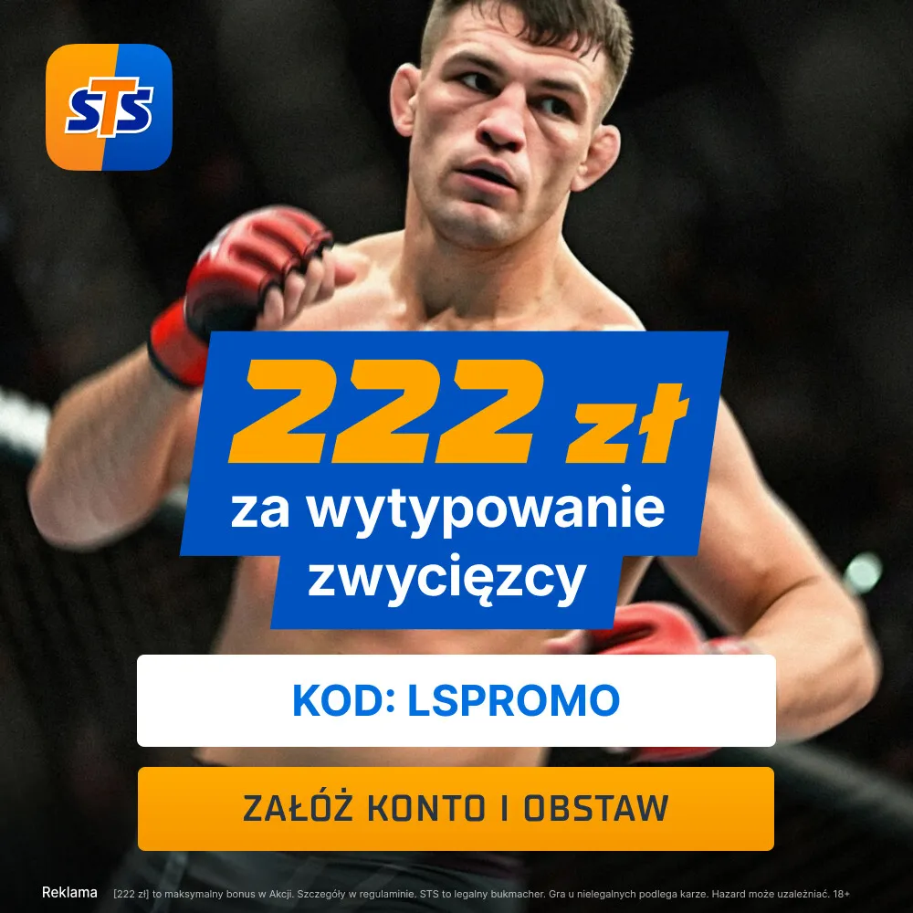 222 zł za wytypowanie zwycięzcy walki podczas gali KSW 113 w STS