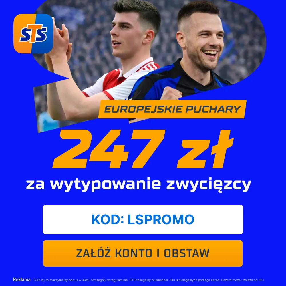 247 zł za wytypowanie zwycięzcy meczu FC Porto - Glasgow Rangers w STS