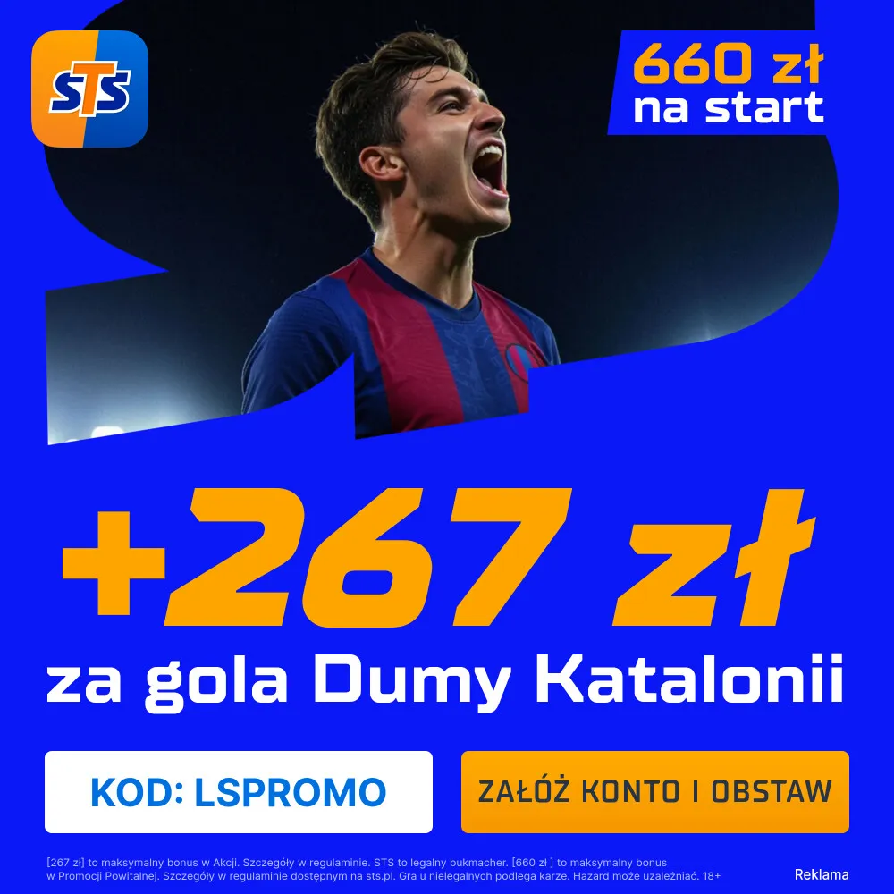 267 zł za wytypowanie drużyny z golem w meczu Atletico Madryt - Barcelona w STS