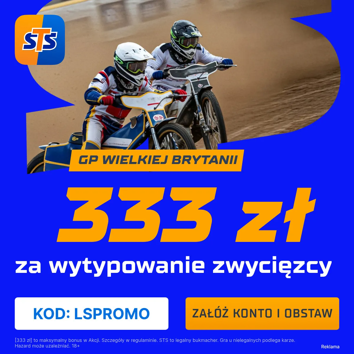 333 zł za wytypowanie zwycięzcy GP Wielkiej Brytanii od STS