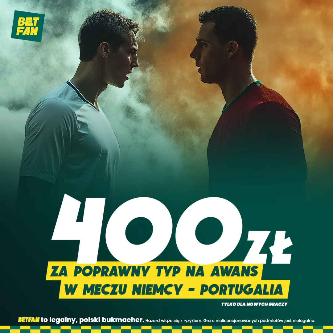 400 zł za trafiony typ awans Niemców lub Portugalczyków w LN od BETFAN