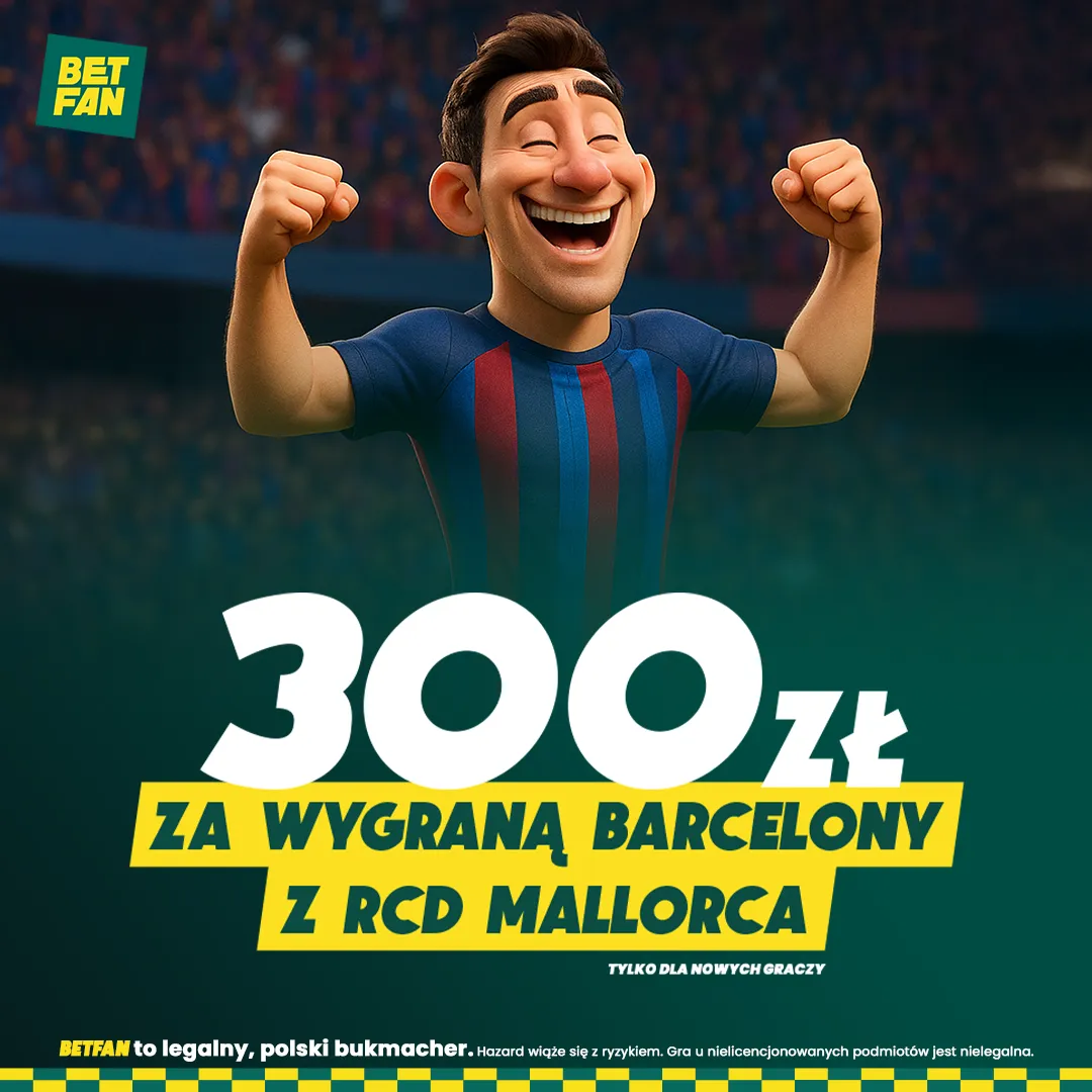 BETFAN: 300 zł za wygraną Barcelony z Mallorcą