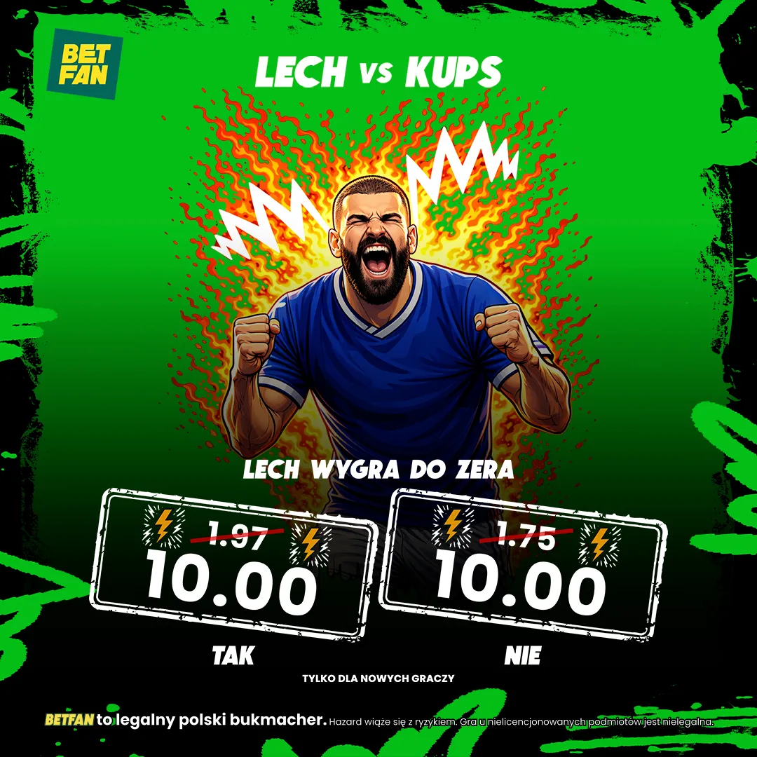 BETFAN: Boost 10.00: Lech wygra do zera