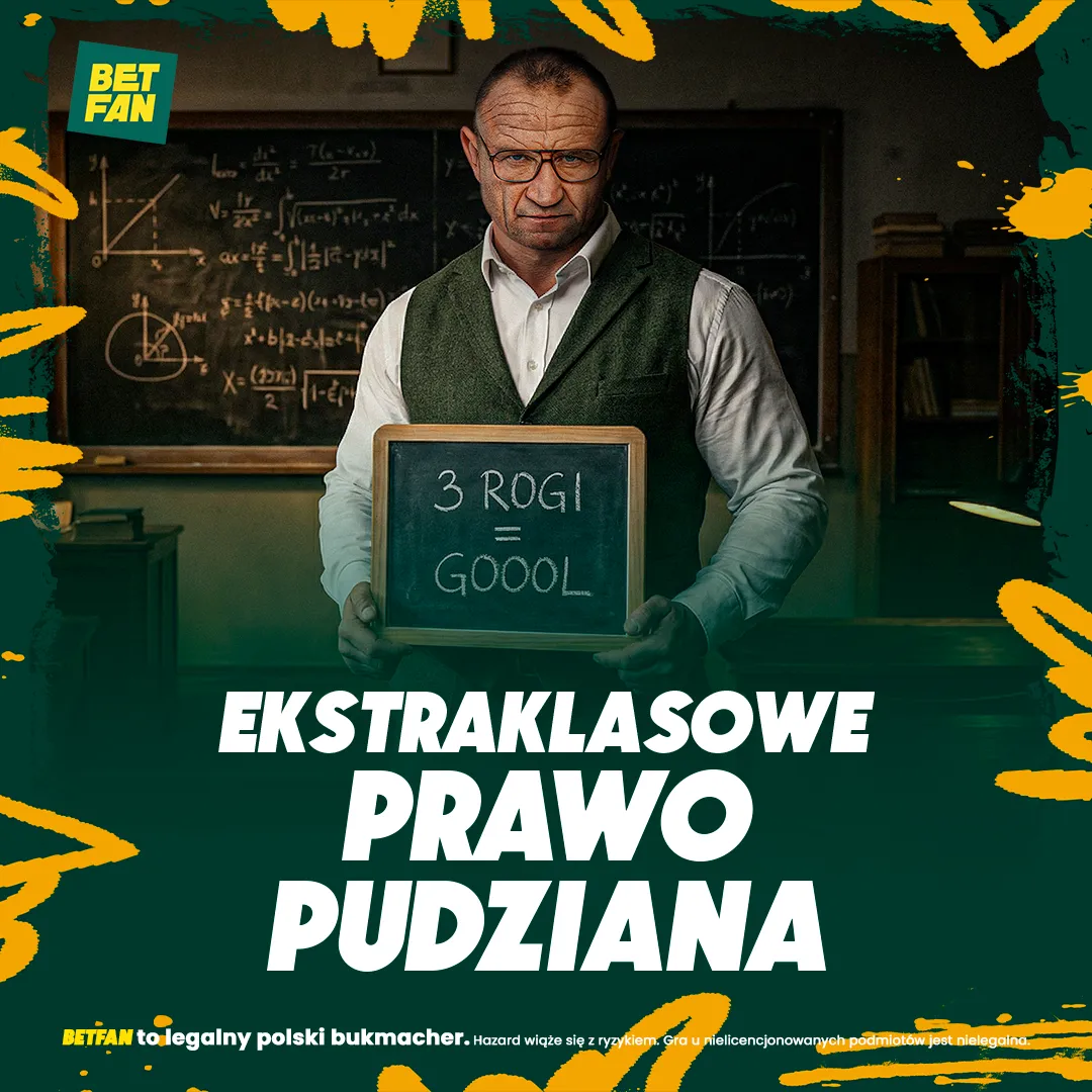 BETFAN: Ekstraklasowe Prawo Pudziana – 3 ROGI = GOL