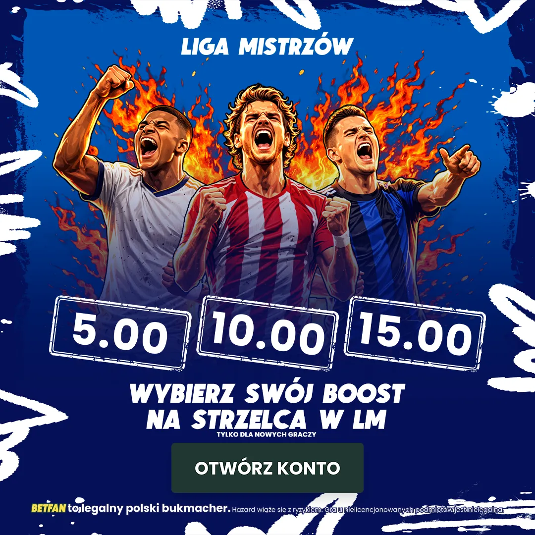 BETFAN: Wybierz swój boost na strzelca w LM