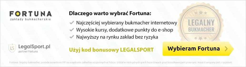 Infografika z rekomendacjami dla legalnego bukmachera Fortuna