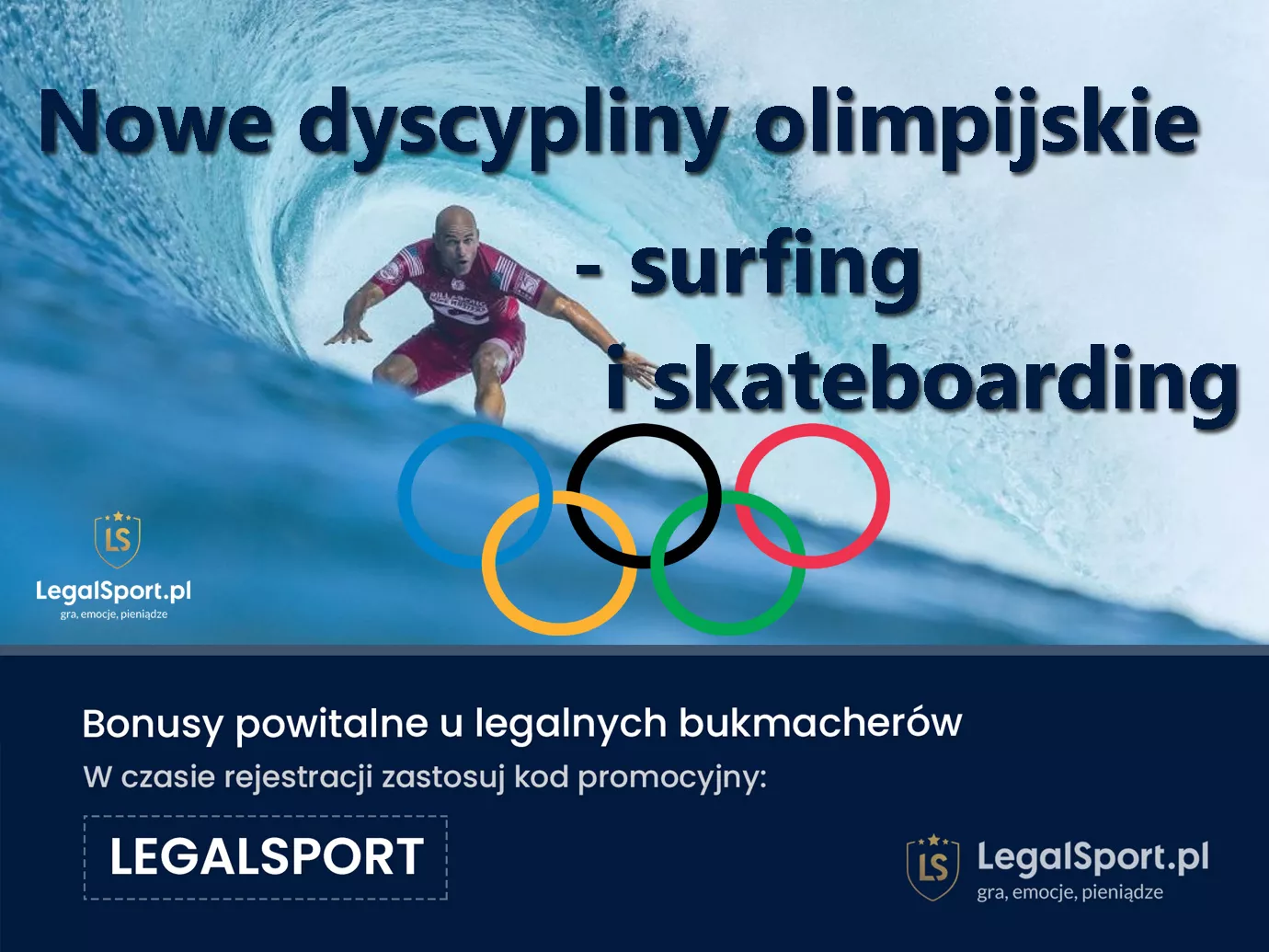 Surfing i skateboarding na igrzyskach - i u bukmacherów?