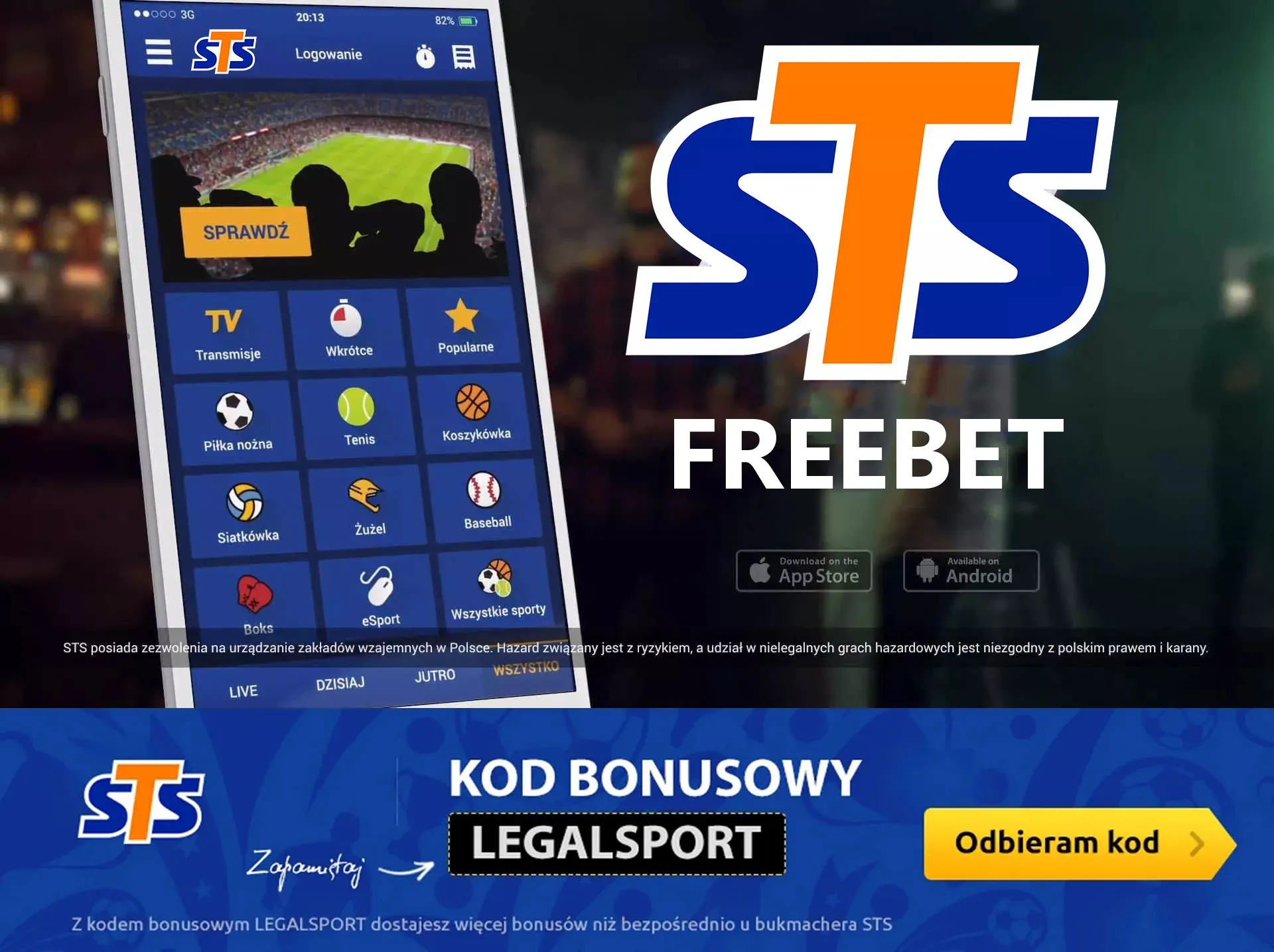 STS freebet 60 zł za zadania 