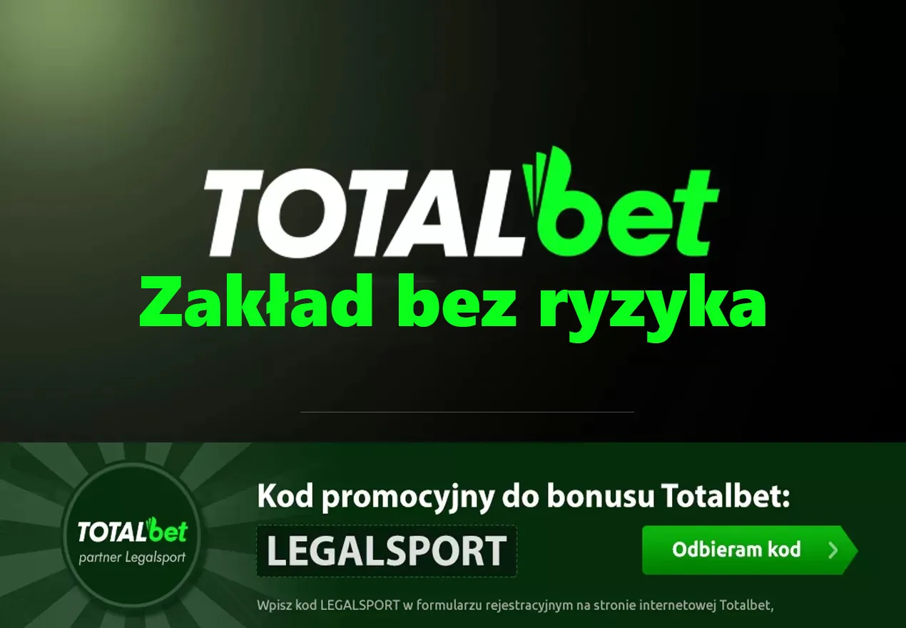 Zakład bez ryzyka 333 zł w TOTALbet