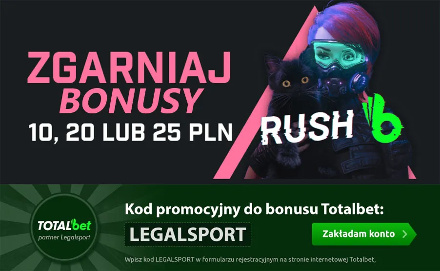Free premie e-sportowe w TOTALbet