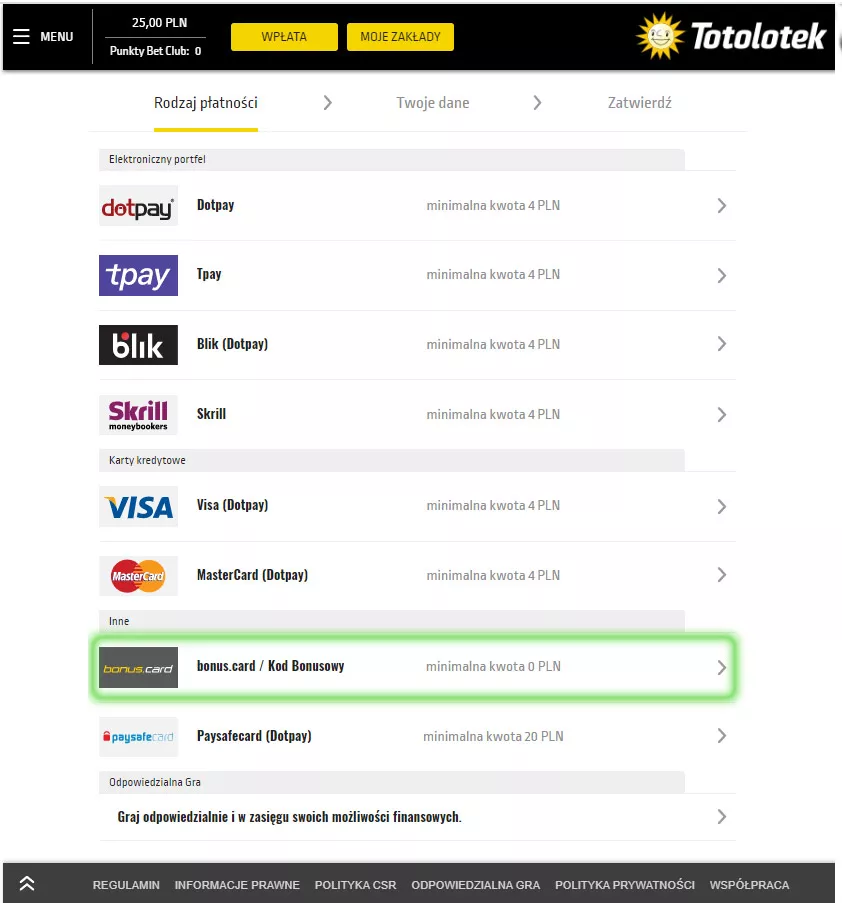 Instrukcja, jak zastosować kod promocyjny żeby nabyć freebet bez depozytu