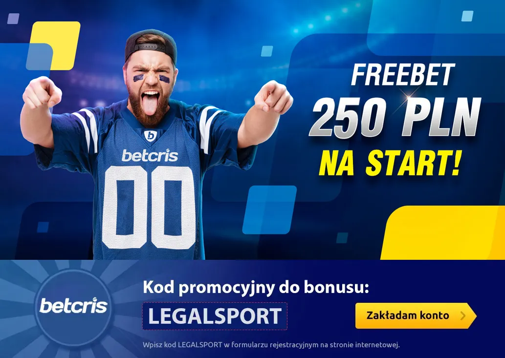 Freebet Betcris na nowe konto 