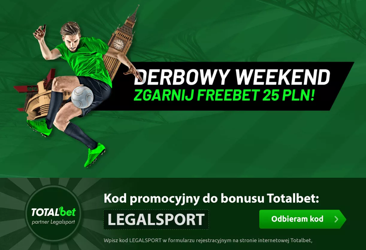 25 zł we freebecie za typowanie spotkań Derbowy Weekend