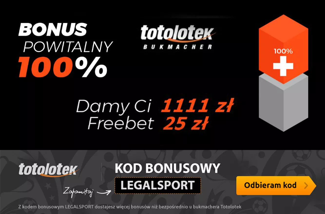 Bonus Totolotek za kod promocyjny LEGALSPORT