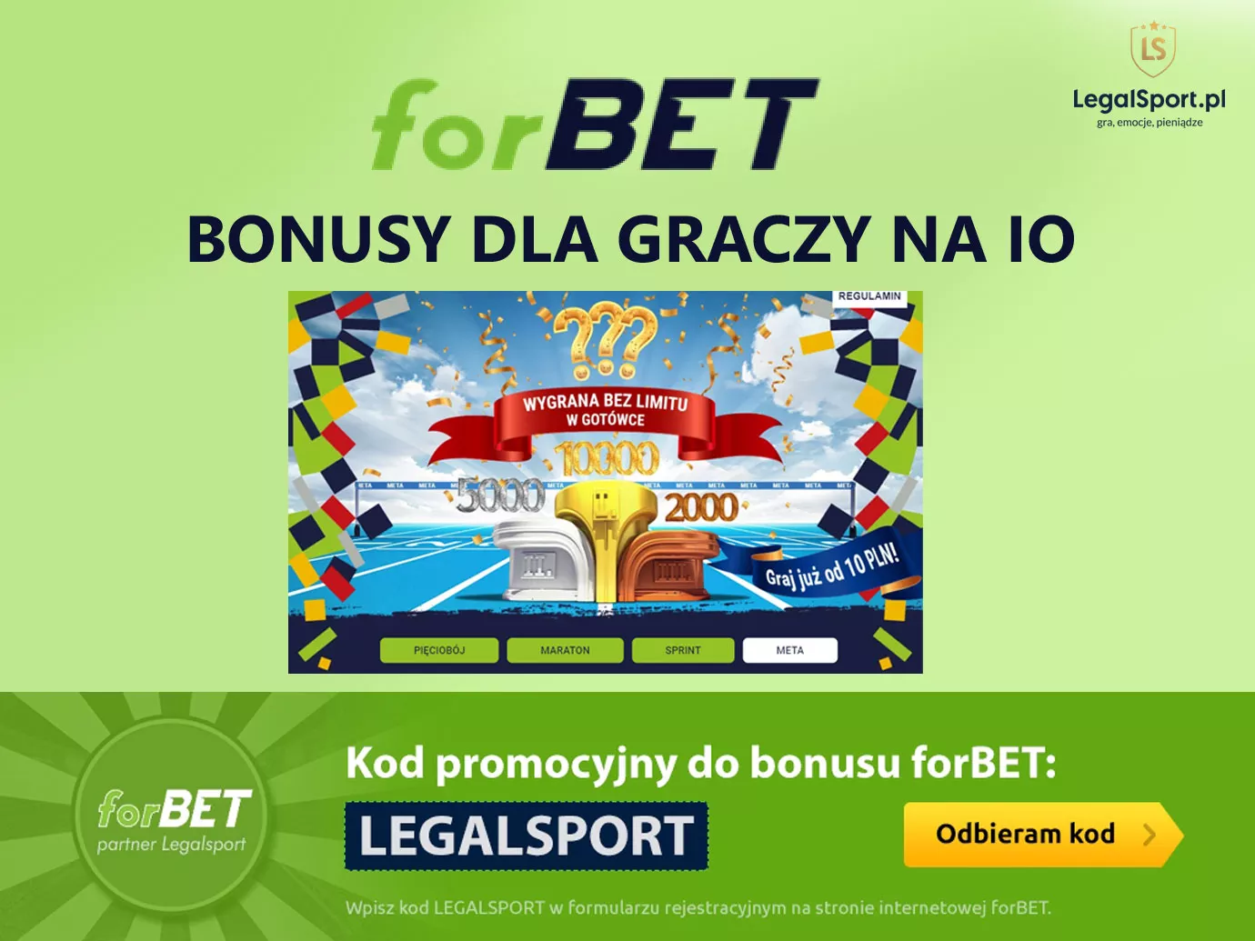 Mega pakiet powitalny 1279 PLN na nowe kontoFreebet 25 PLN na super warunkachPromocje dla graczy na sport, virtuals i BetGames