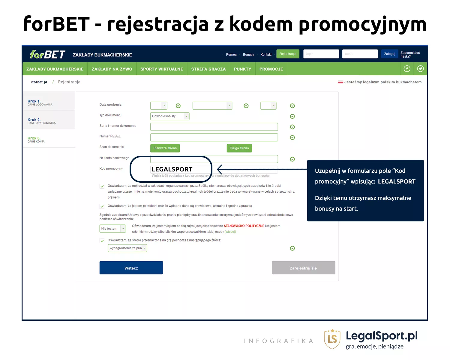 Tutorial gdzie należy wpisać kod promocyjny forBET