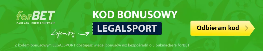 Zielona reklama kodu do zakładów bukmacherskich forBET - legalnego bukmachera