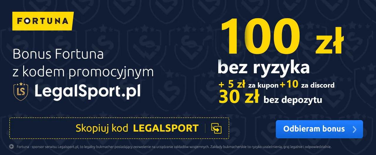Fortuna bonus - kod pojawi się automatycznie