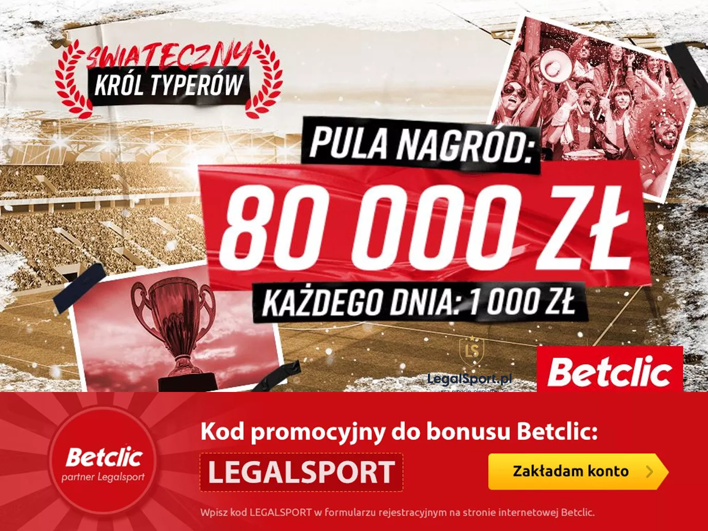 Betclic Król Typerów - ranking z nagrodami o wartości 80 000 zł