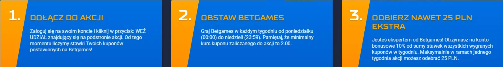 Bezpieczne 25 PLN na BetGames - jak dołączyć do akcji bonusowej STSu
