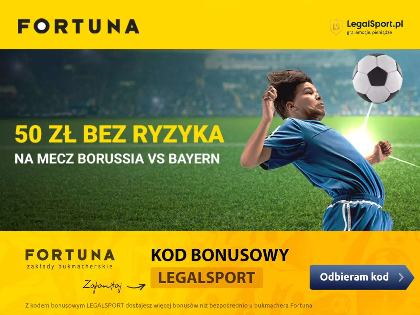 Bez ryzyka 50 zł na Lewego