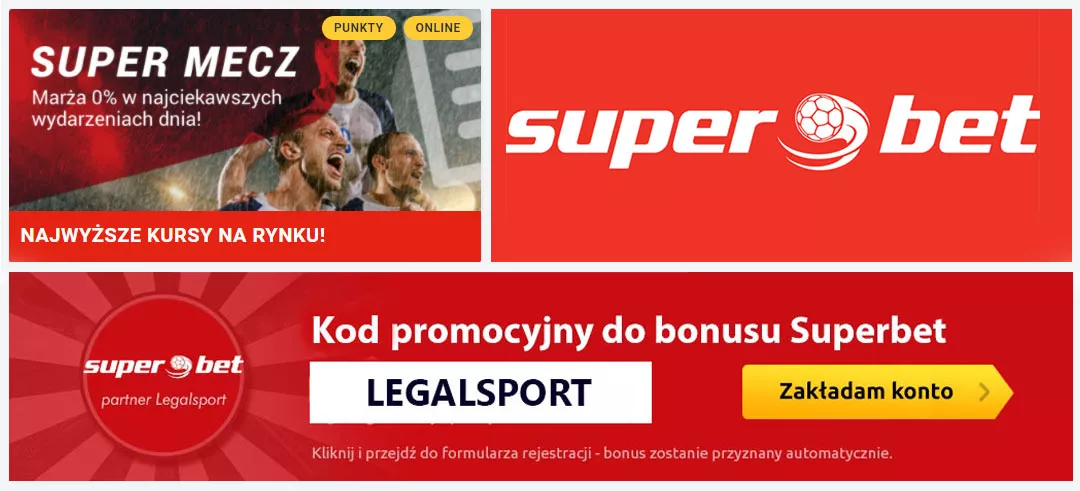 Super Mecz można obstawiać za bonus