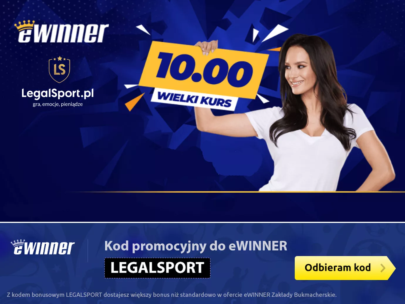 Wielki Kurs w eWinner - promocja na mega współczynniki bukmacherskie