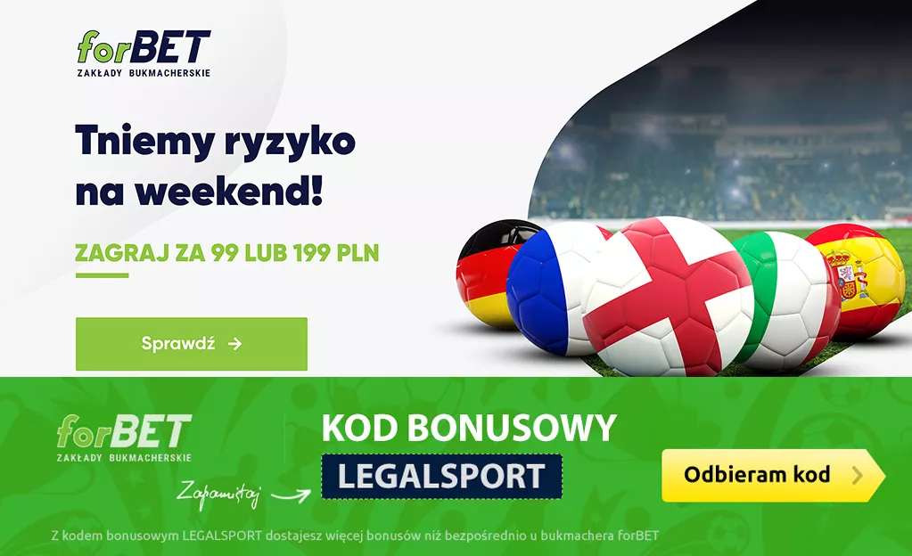 forBET tnie ryzyko na weekend - promocja na europejskie ligi piłkarskie