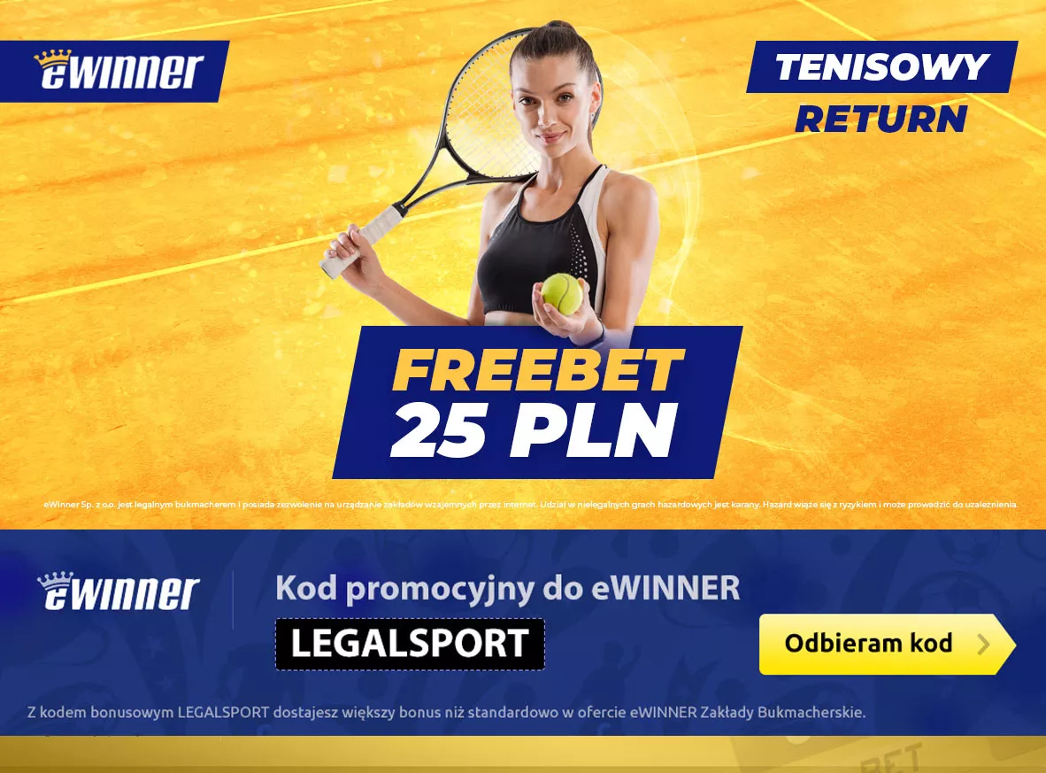 Bonus za darmo po zakładach depozytowych - freebet na koncie eWinner (kod działa)