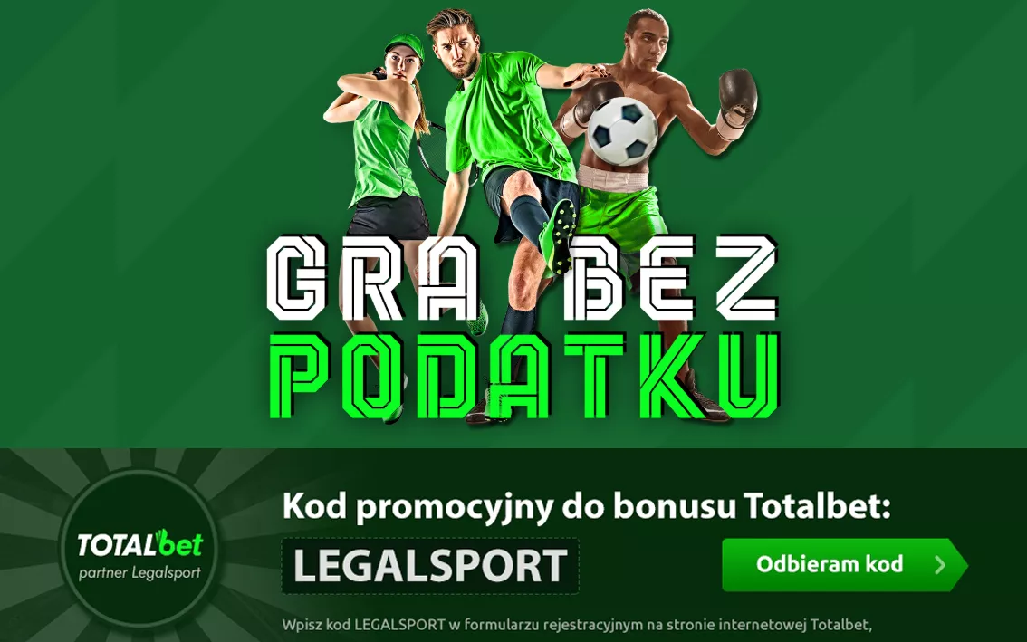 Zakłady bukmacherskie bez podatku 12% w TOTALbet online