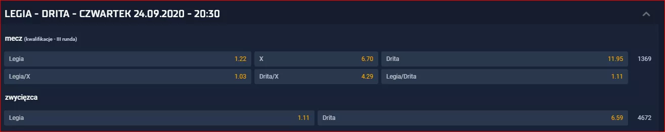 Wyższe kursy na LE ma STS czy Totalbet?