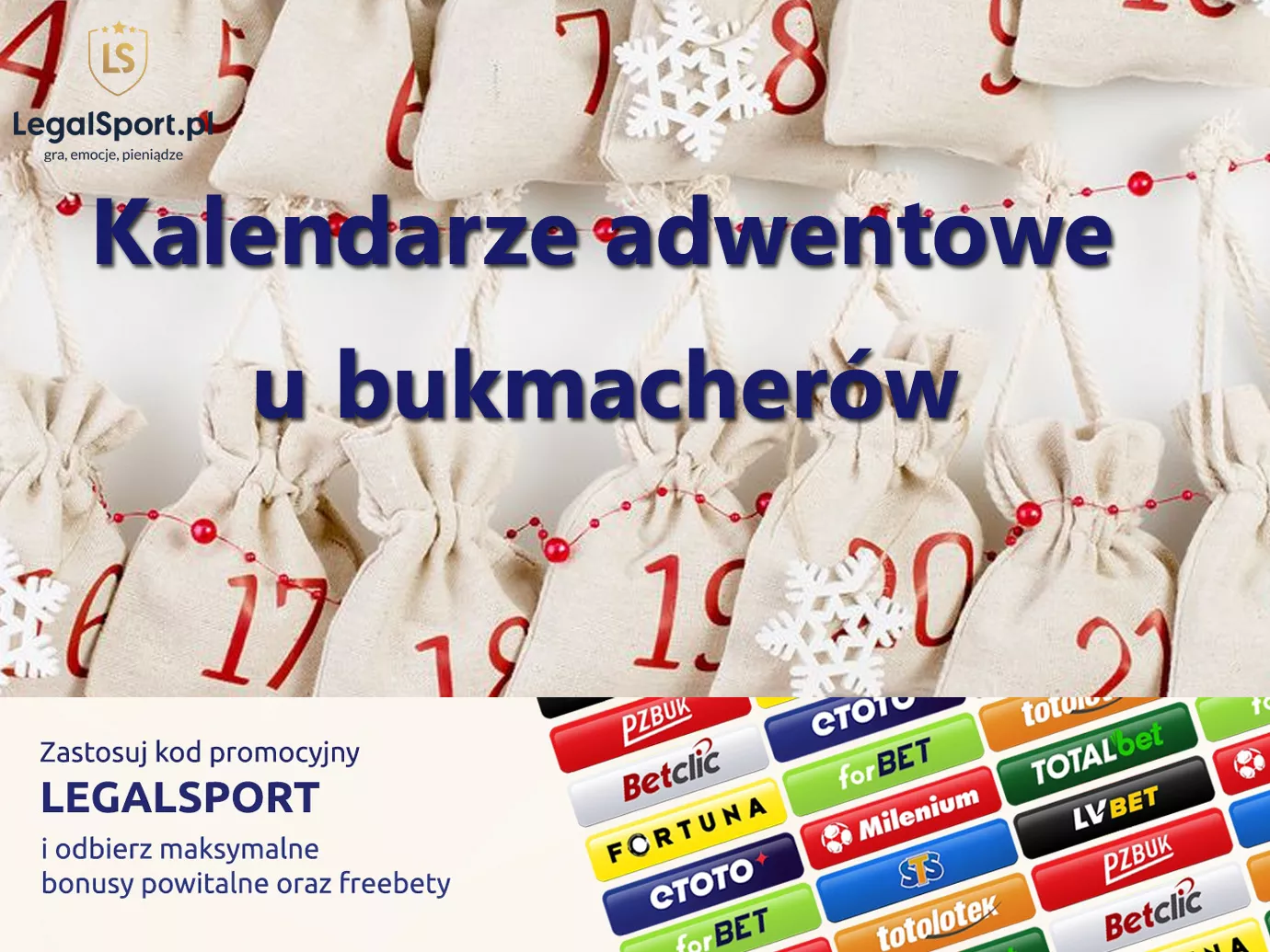 Kalendarz adwentowy u bukmachera - zimowe promocje dla typerów