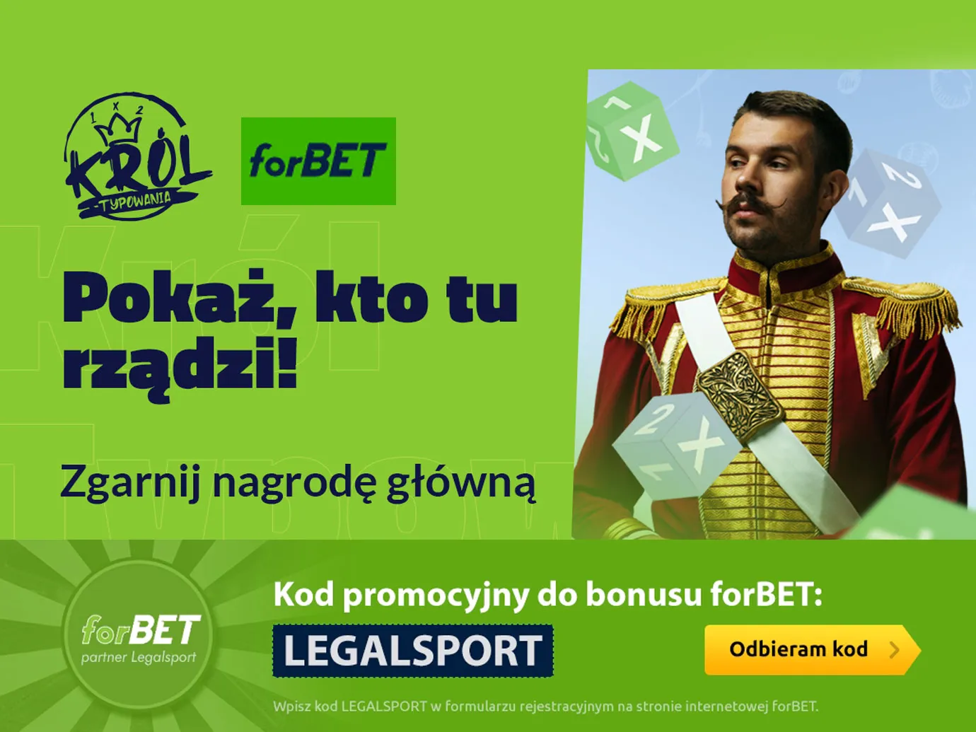 Król Typowania  w forBET - ranking z nagrodami