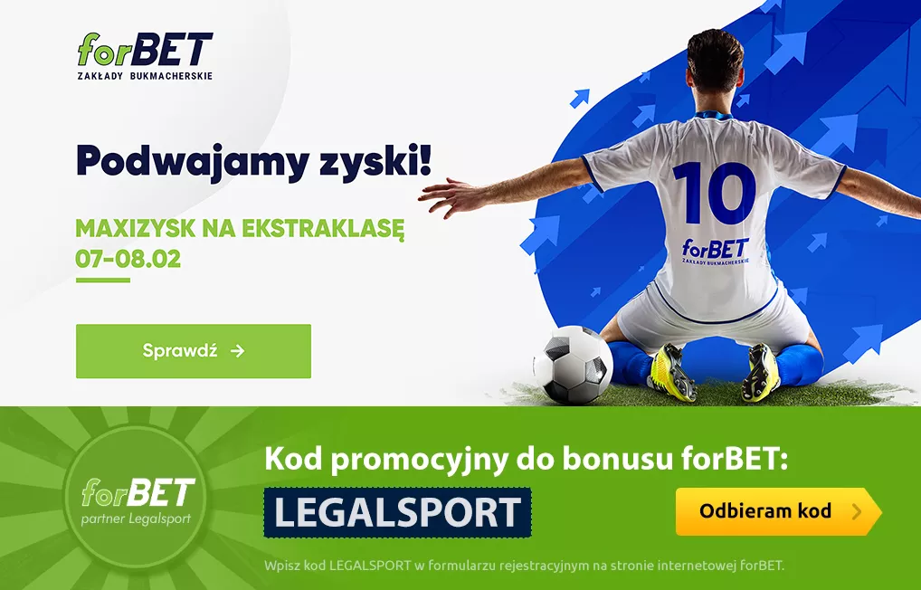 MaxiZysk na Ekstraklasę - promocja u legalnego bukmachera forBET online