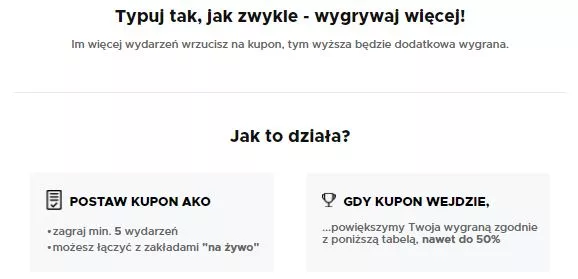 W promocji Betclic Multi+ można zgarniać nawet +50% do wygranych z kuponów AKO