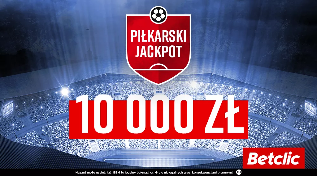 Jackpot w Betclic - nagroda za wytypowanie meczów polskiej ekstraklasy