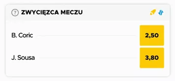 Przykładowy typ z podwyższonym kursem bukmacherskim, który przekłada się na wyższą wygraną (BETCLIC)