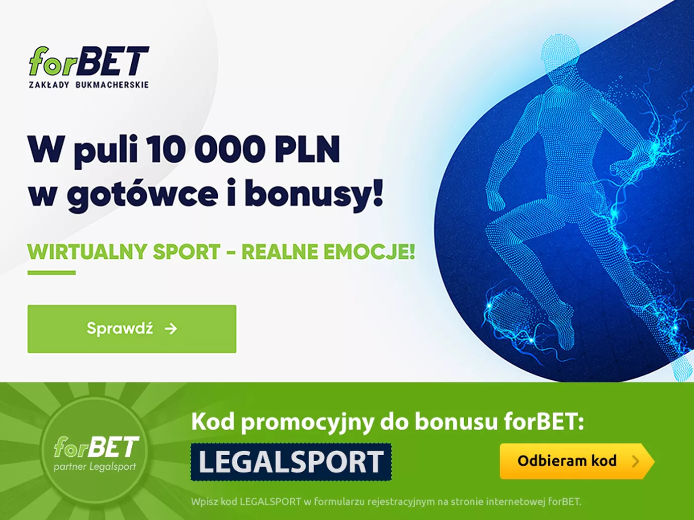 Ranking forBET Wirtualne - bonusy 10 000 zł
