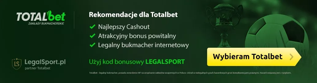 Rekomendacje dla bukmachera internetowego Totalbet + info o kodzie promocyjnym
