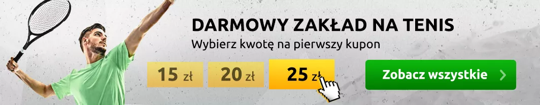 Bez depozytu zagrasz na tenis w LVBET, Totalbet, Fortuna, STS