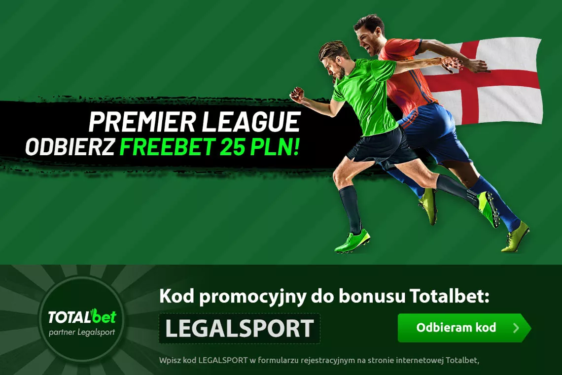 Jak obstawić za darmo Premier League? Wykorzystaj freebet po kodzie promocyjnym Totalbet