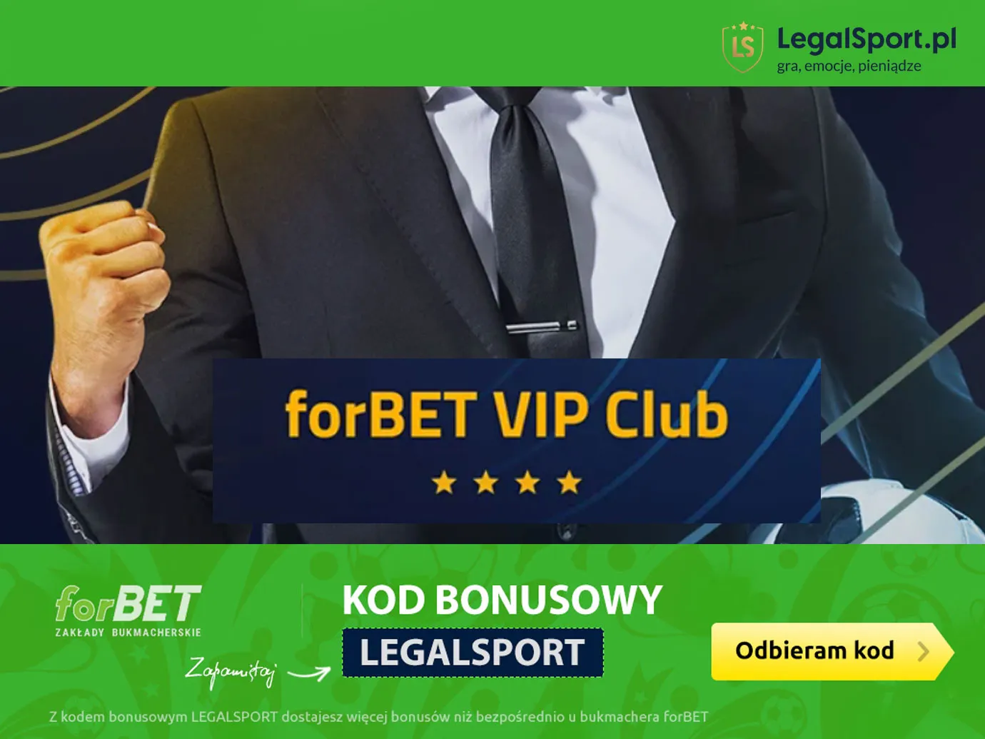 VIP Club - program lojalnościowy legalnego buka forBET