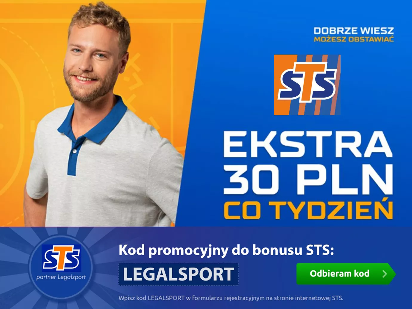 Bonus 30 zł co tydzień za obrót na saldzie depozytowym w STS