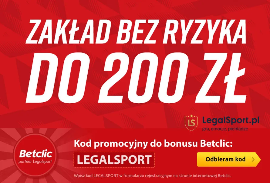 Zakład bez ryzyka w Betclic na 2023 r.