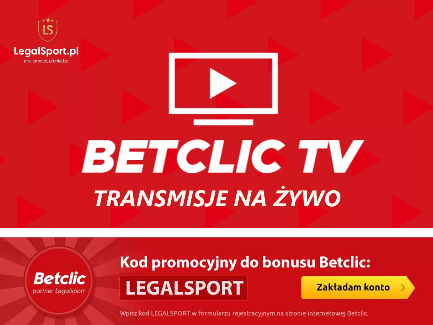 Betclic TV - streaming LIVE wydarzeń sportowych