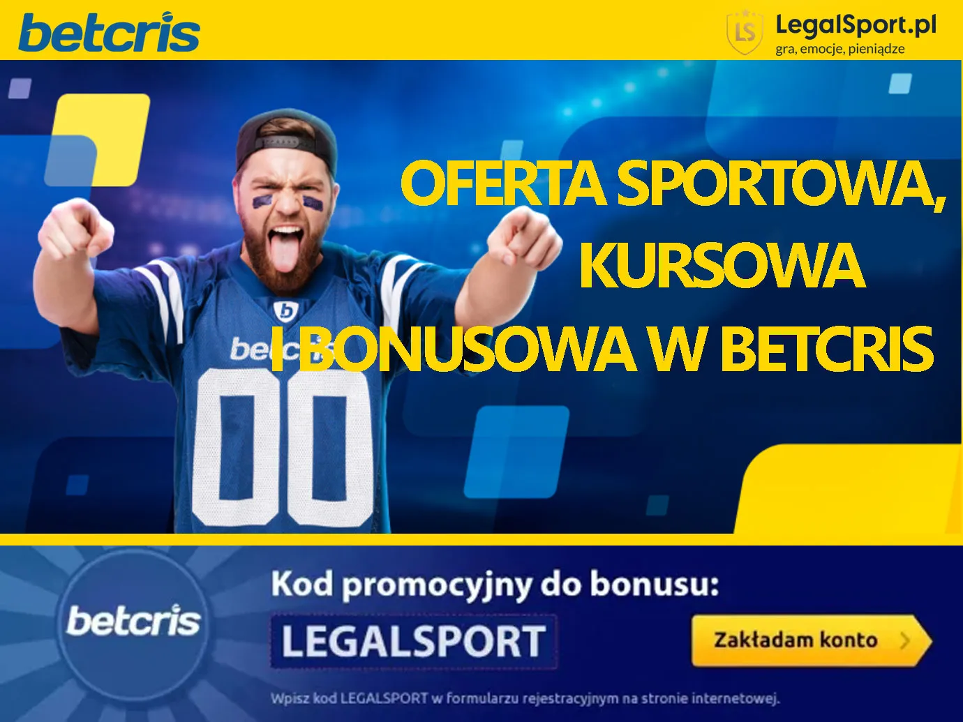 Oferta bukmacherska Betcris online