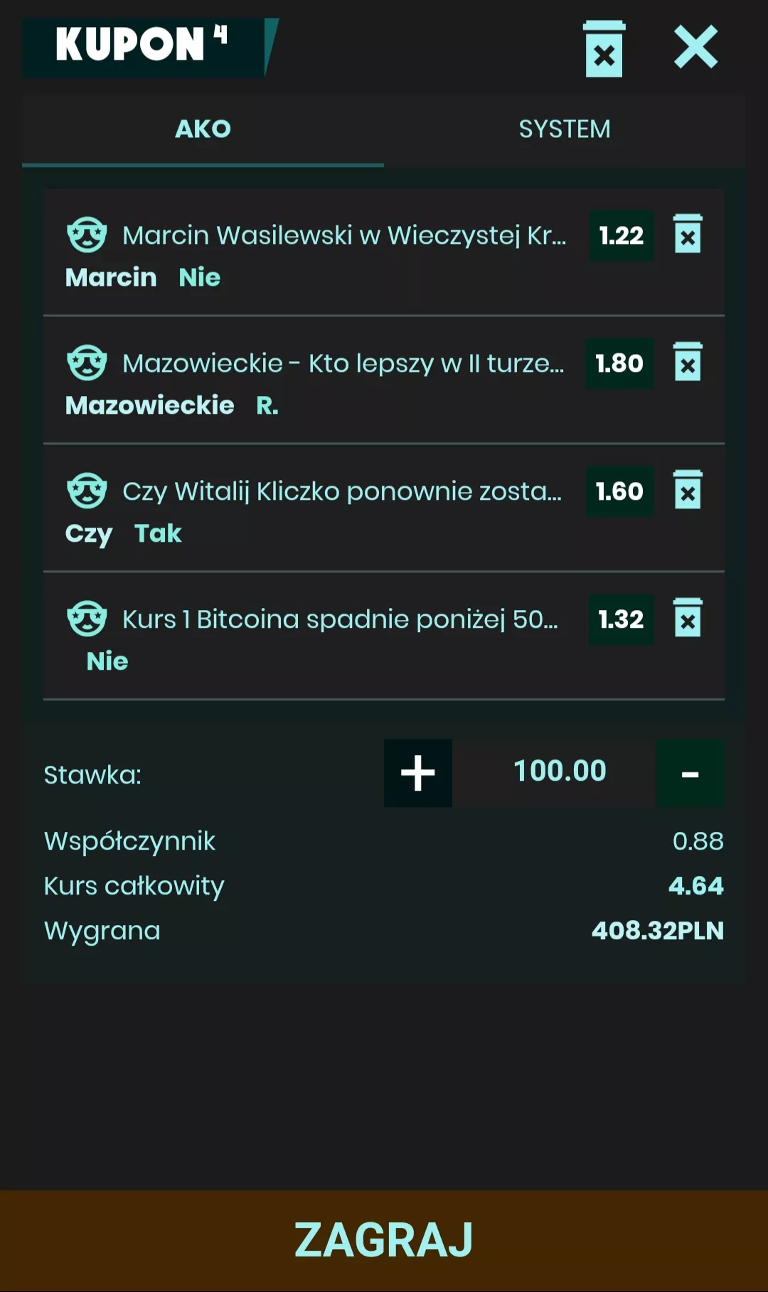 Kupon online w BETFAN